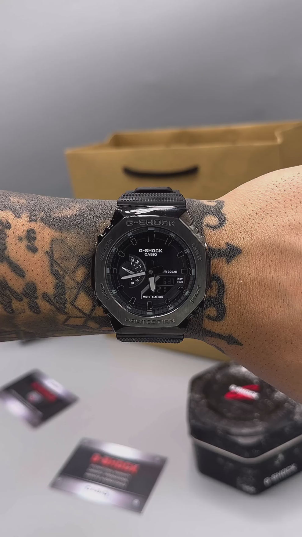 GM 2100 METAL FULLY BLACK WATCH
